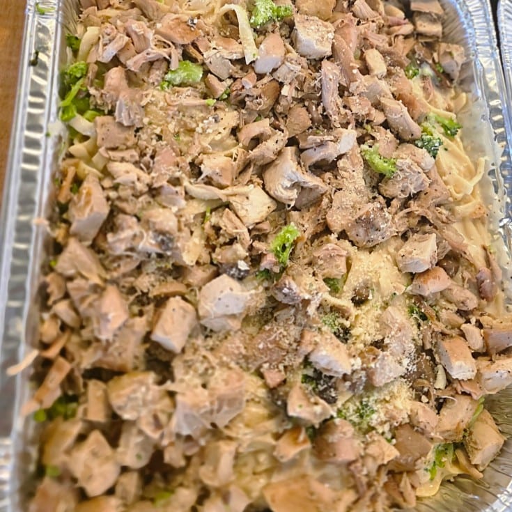 Chicken Fettuccini Alfredo.