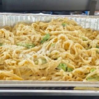Fettuccini Alfredo with Broccoli.