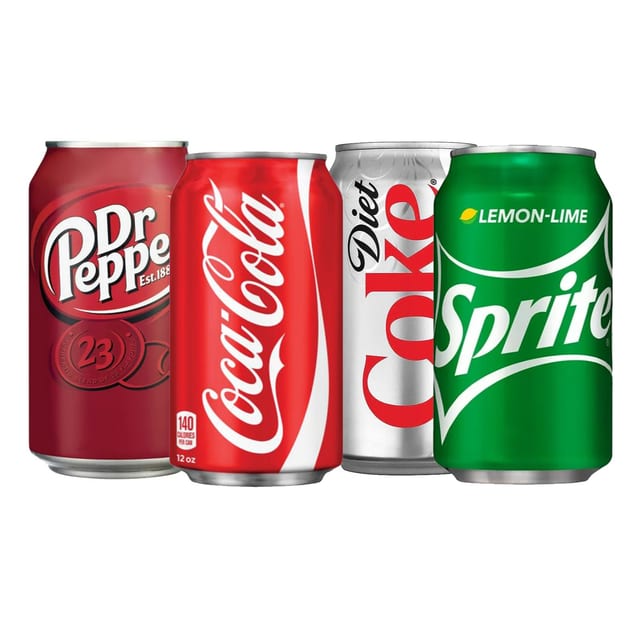 12 oz Soft Drinks.