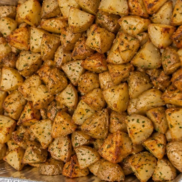 Roasted Seasoned Potatoes.