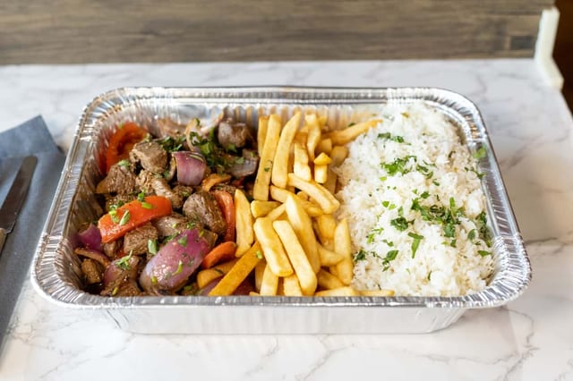 Lomo Saltado Tray.